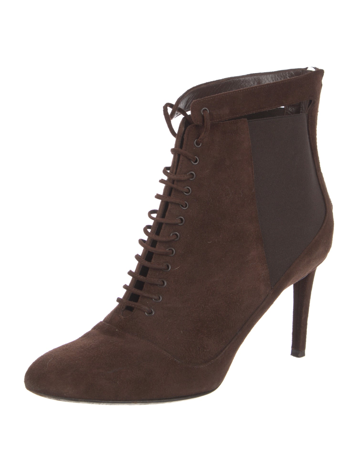 Christian Dior Suede Lace-Up Boots