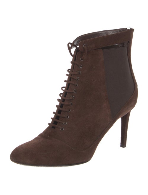 Christian Dior Suede Lace-Up Boots