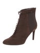 Christian Dior Suede Lace-Up Boots