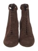 Christian Dior Suede Lace-Up Boots