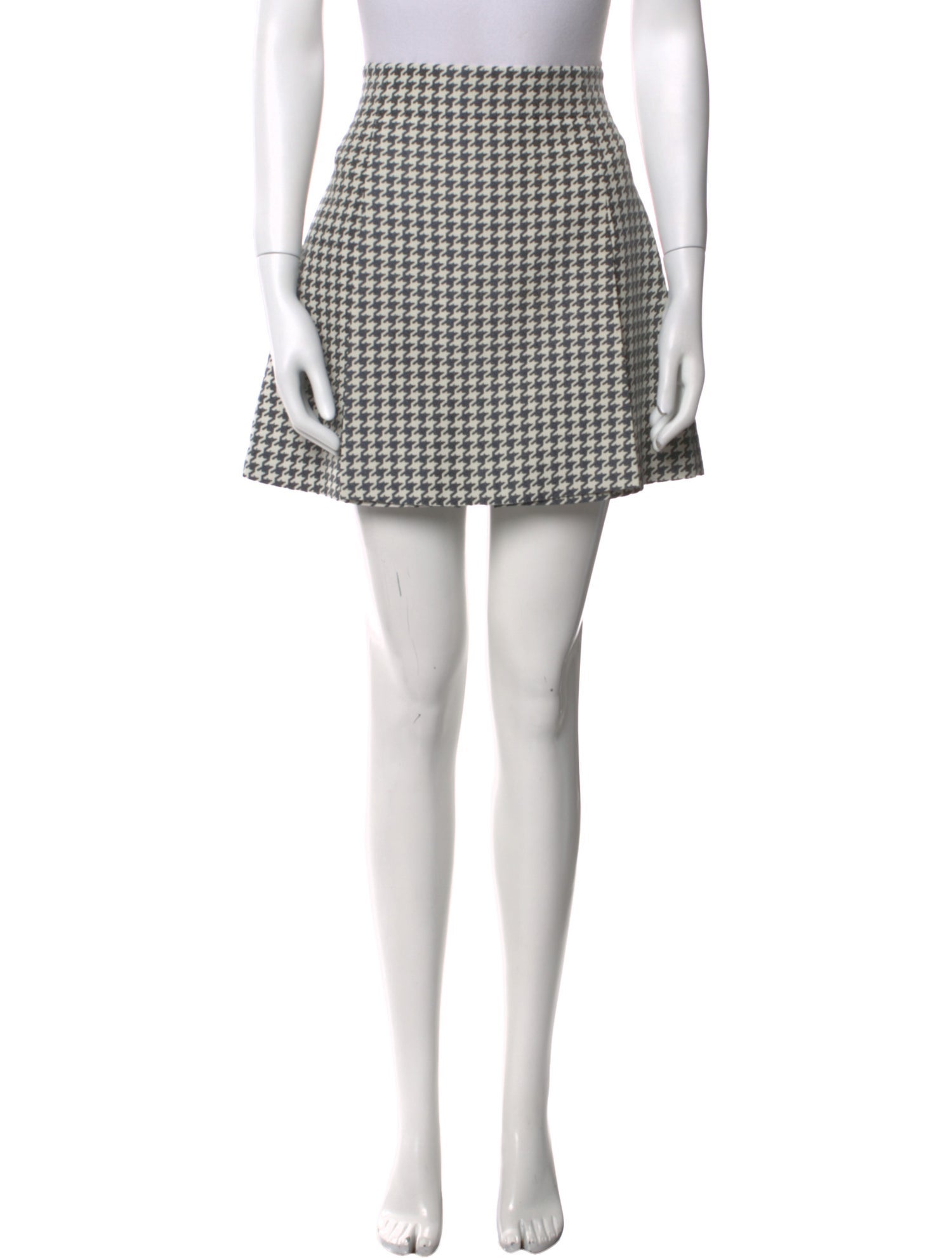 Christian Dior Houndstooth Print Mini Skirt