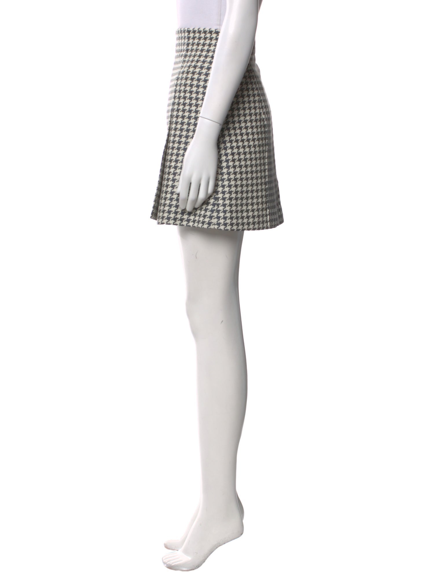 Christian Dior Houndstooth Print Mini Skirt