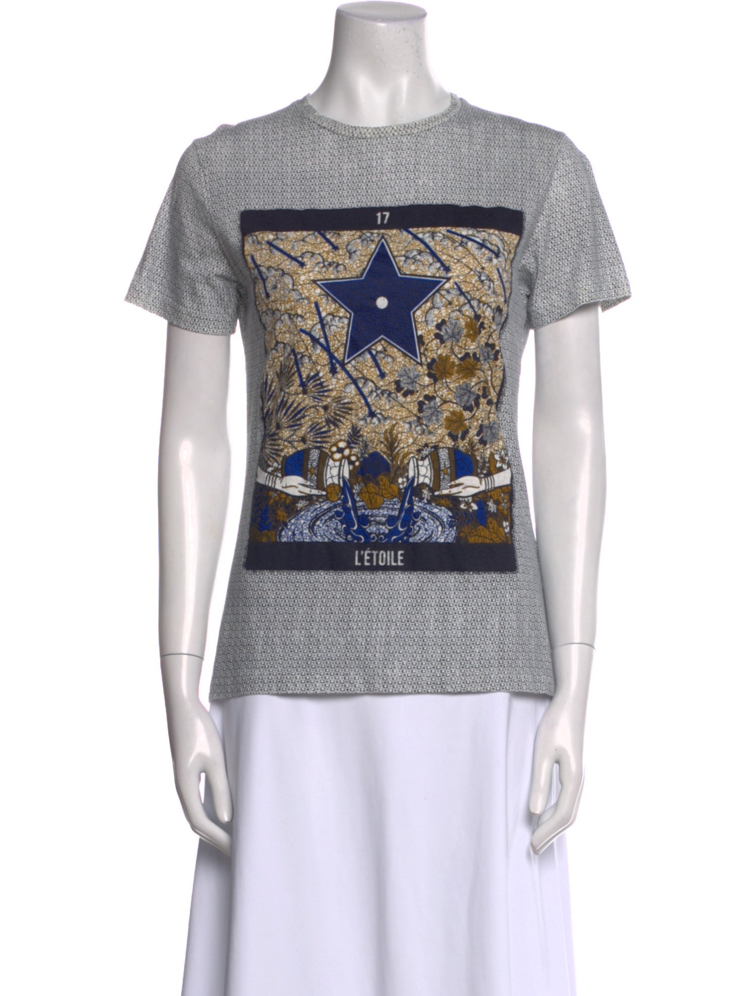 Christian Dior Graphic Print Crew Neck T-Shirt