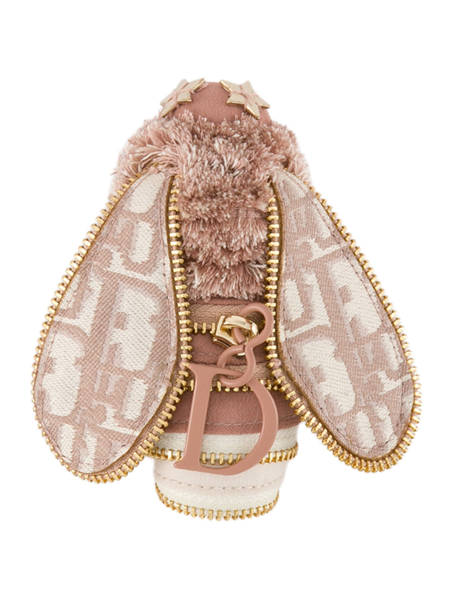 Christian Dior Pattern Print Bee Bag charm w/Tags