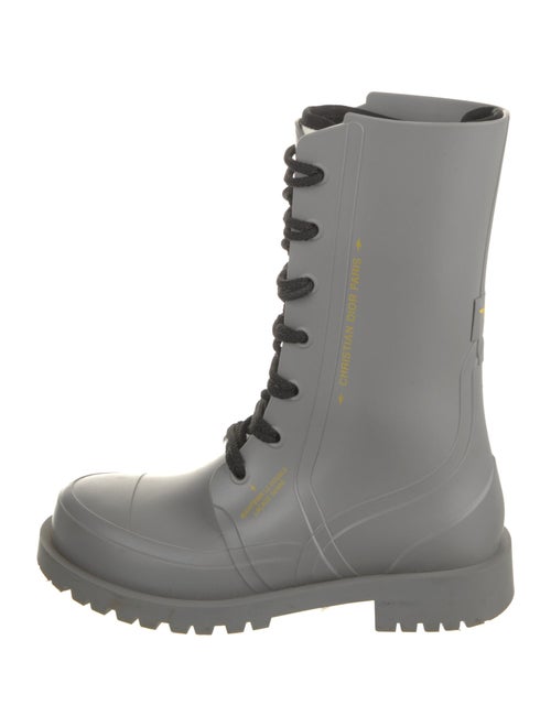 Christian Dior Diorissimo Pattern Rubber Rain Boots