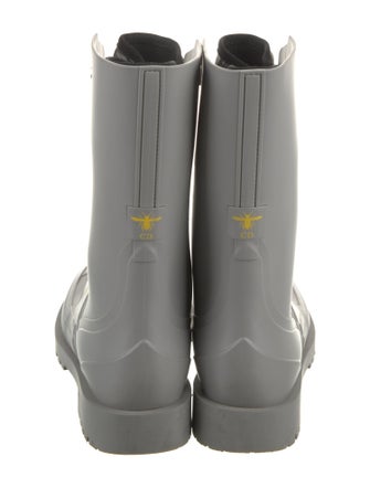 Christian Dior Diorissimo Pattern Rubber Rain Boots