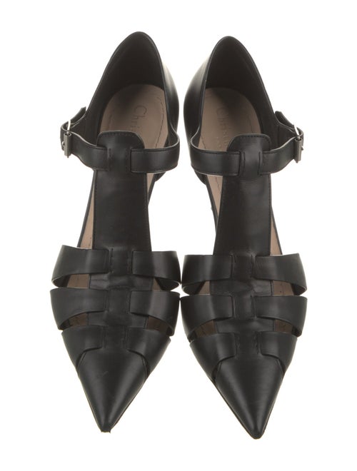Christian Dior Leather T-Strap Pumps