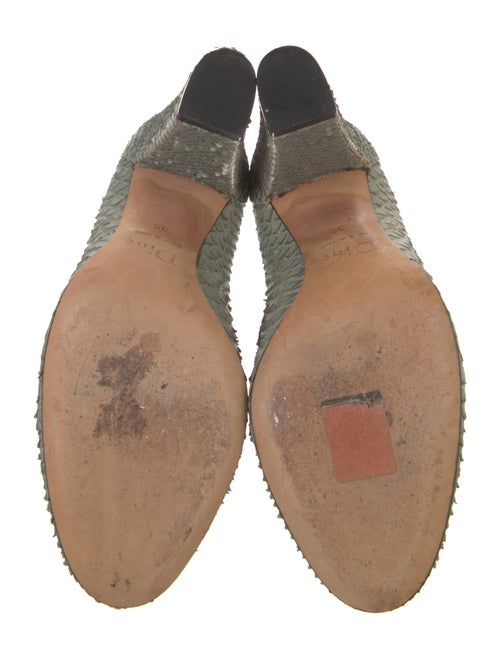 Christian Dior Leather Animal Print Pumps