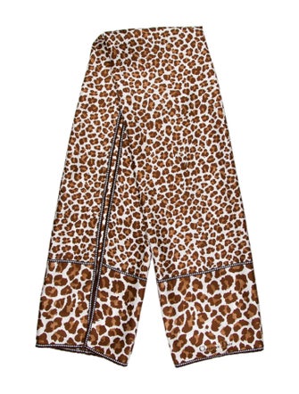 Christian Dior Silk Animal Print Scarf