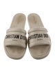 Christian Dior Leather Printed Slides