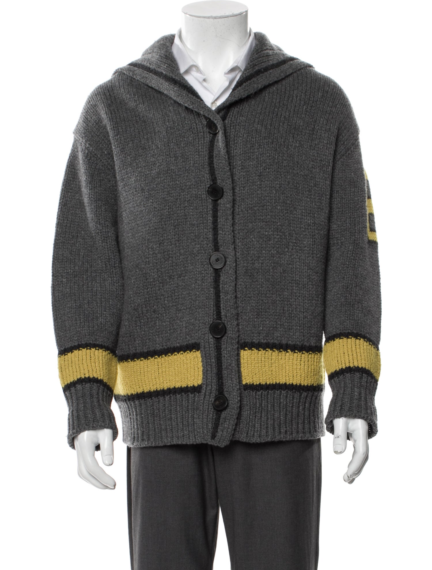 Christian Dior Virgin Wool Colorblock Pattern Coat