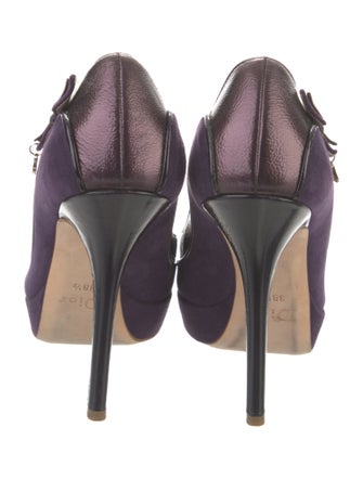 Christian Dior Suede Bow Accents Pumps