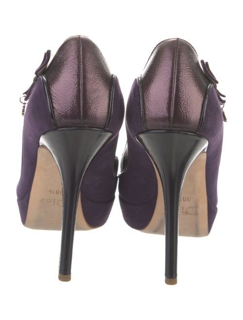Christian Dior Suede Bow Accents Pumps