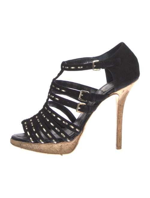 Christian Dior Suede T-Strap Pumps
