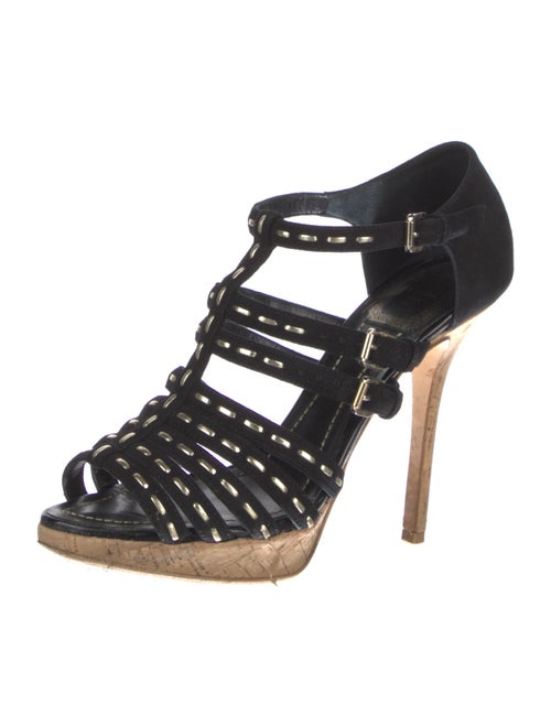 Christian Dior Suede T-Strap Pumps