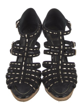 Christian Dior Suede T-Strap Pumps