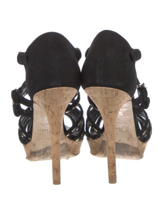 Christian Dior Suede T-Strap Pumps
