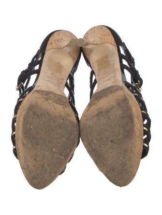 Christian Dior Suede T-Strap Pumps