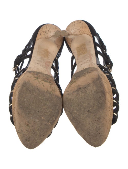 Christian Dior Suede T-Strap Pumps