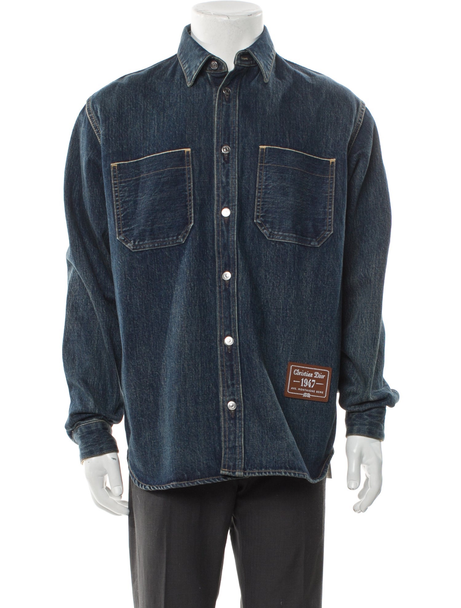 DIOR MEN 2022 Oblique Jacquard Denim Jacket w/ Tags