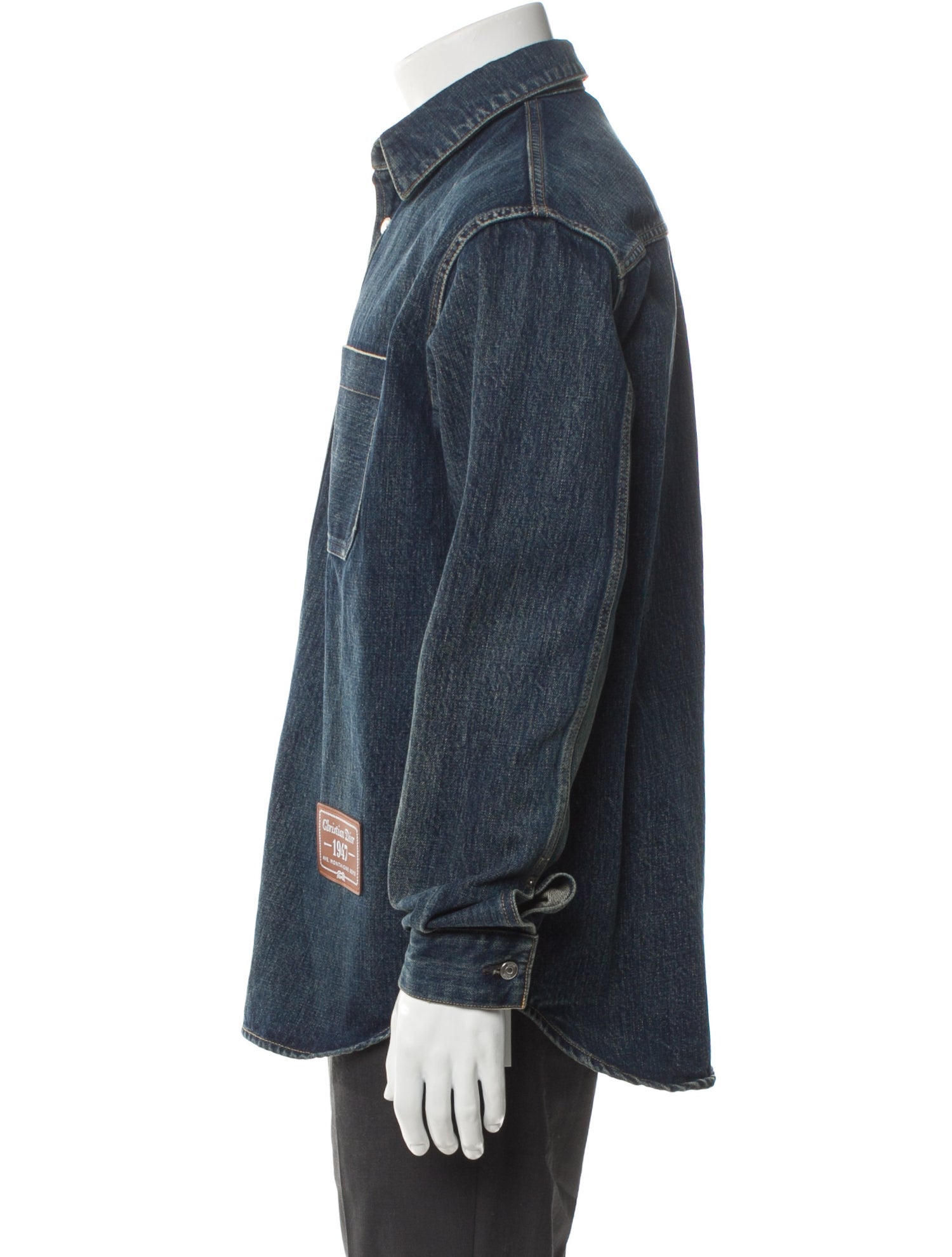 DIOR MEN 2022 Oblique Jacquard Denim Jacket w/ Tags