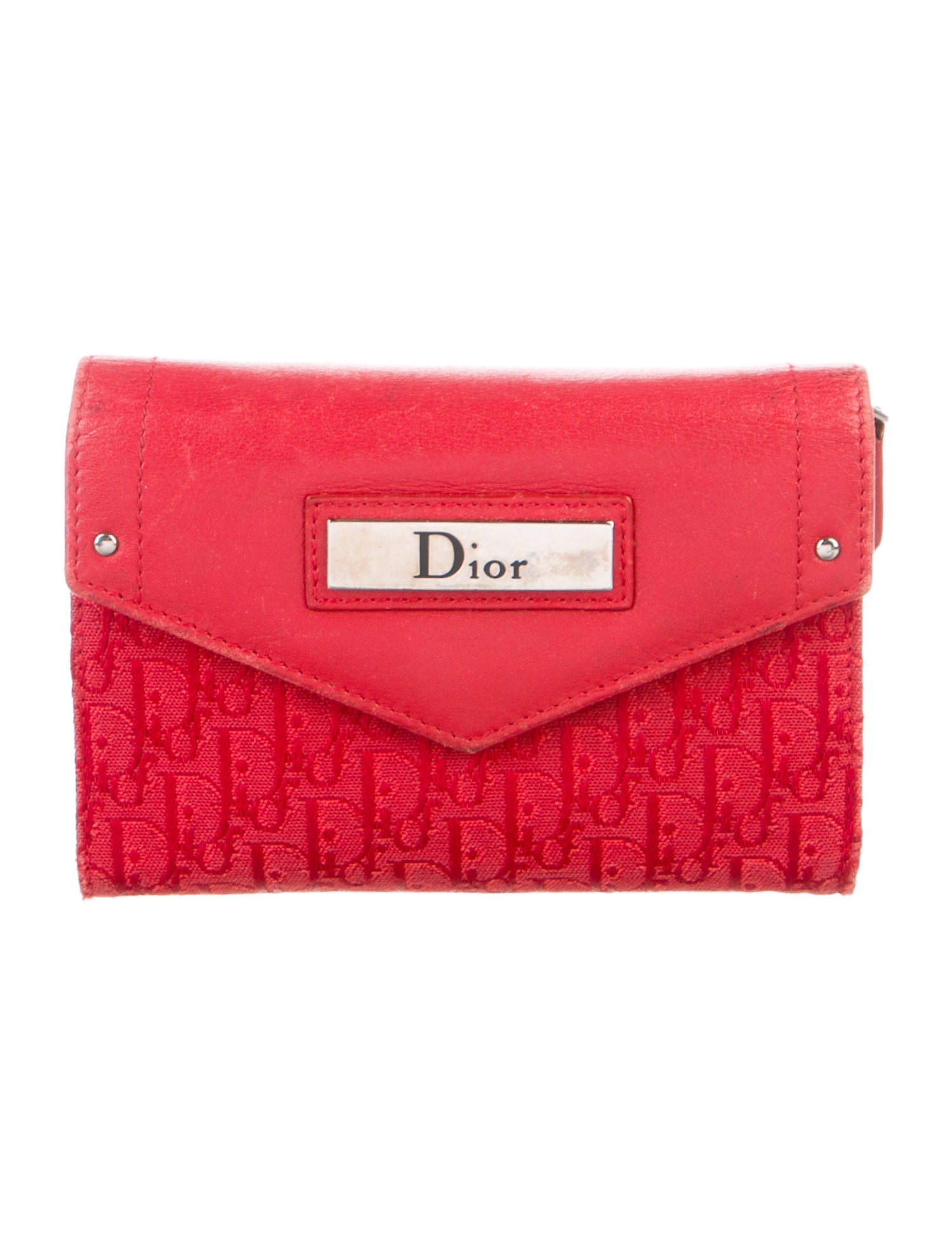 Christian Dior 2003 Diorissimo Pattern Compact Wallet