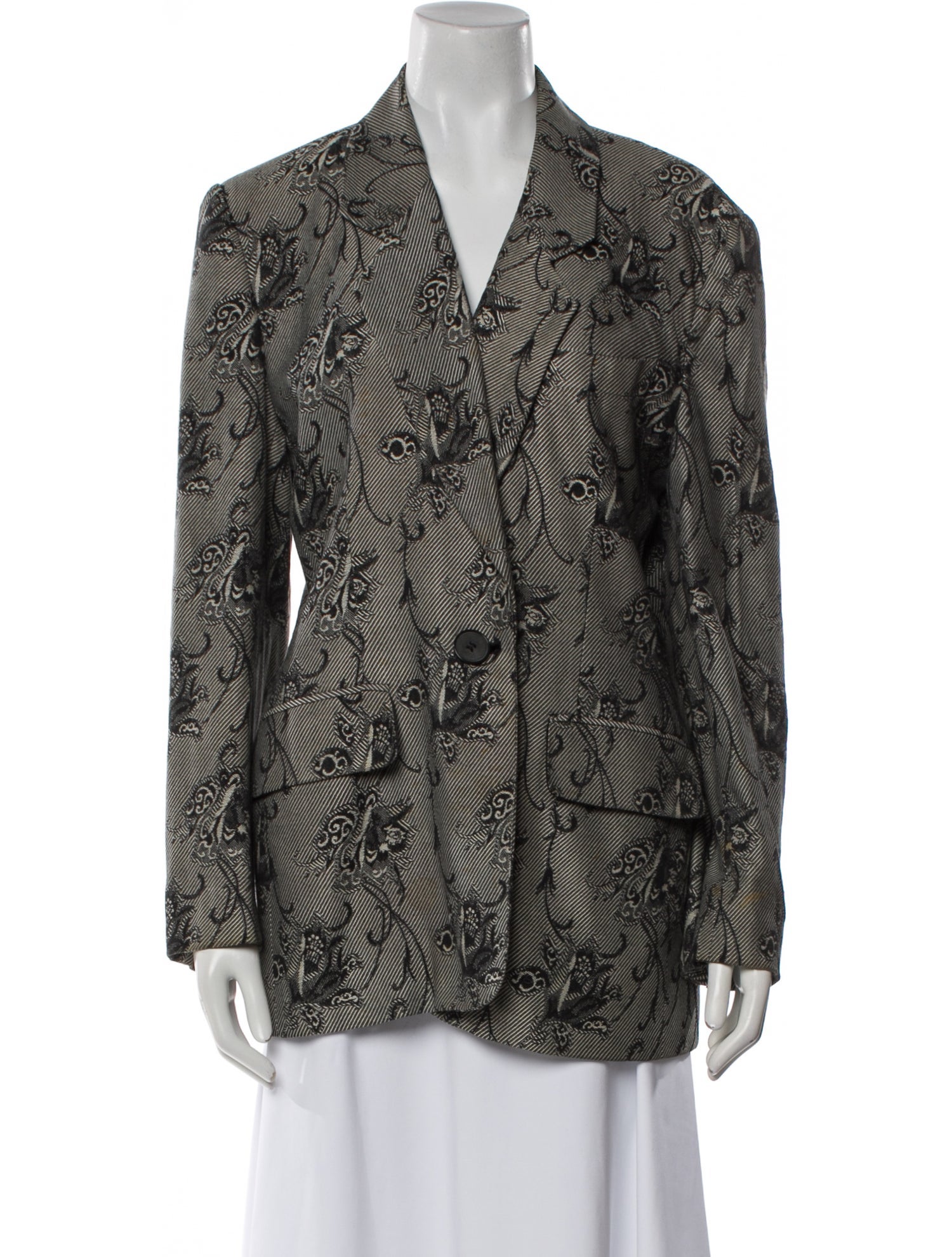 Christian Dior Vintage Floral Print Blazer