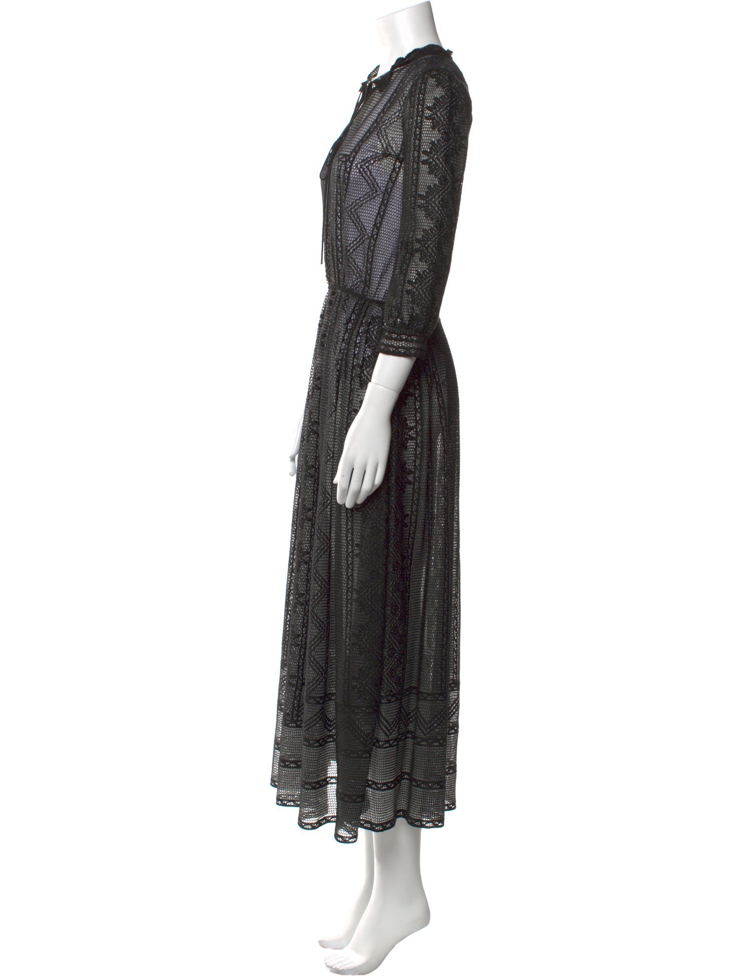 Christian Dior V-Neck Long Dress