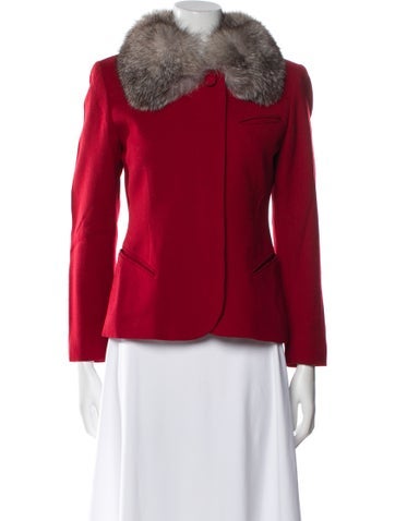 Christian Dior Jackets Vintage 1980's Fur Jacket XS