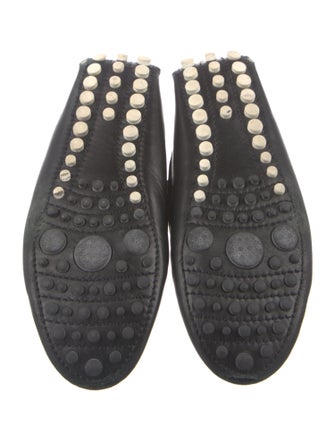 Christian Dior Cannage Pattern Leather Moccasins