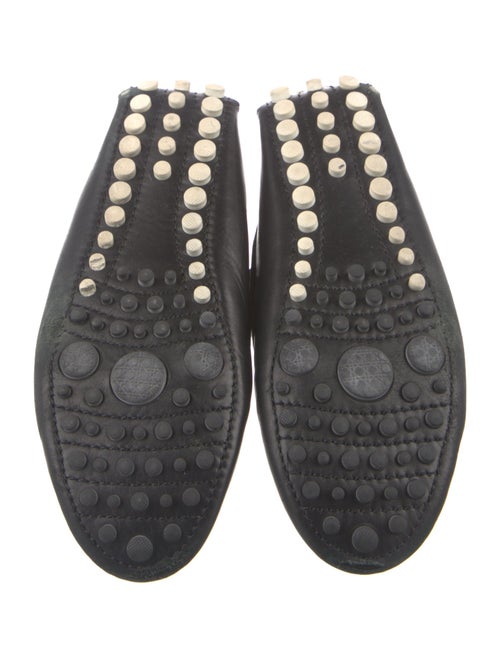 Christian Dior Cannage Pattern Leather Moccasins