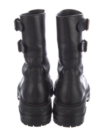 Christian Dior Leather Combat Boots