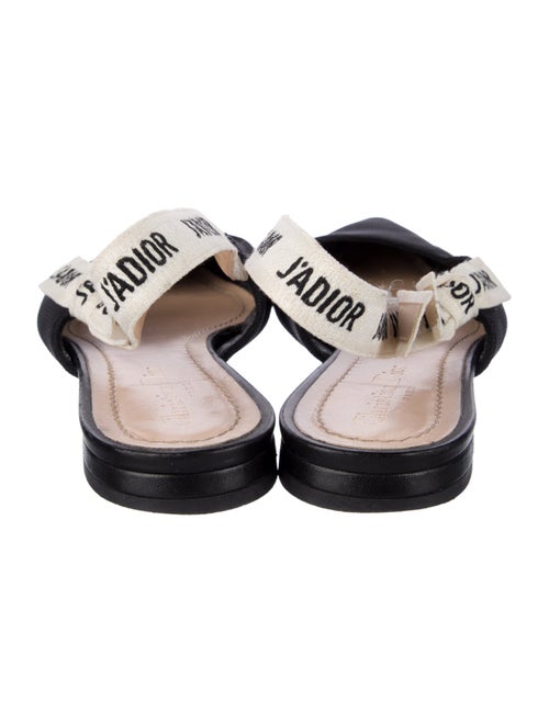 Christian Dior Printed Bow Accents Slingback Flats
