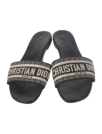 Christian Dior Graphic Print Slides