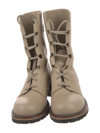 Christian Dior Leather Combat Boots
