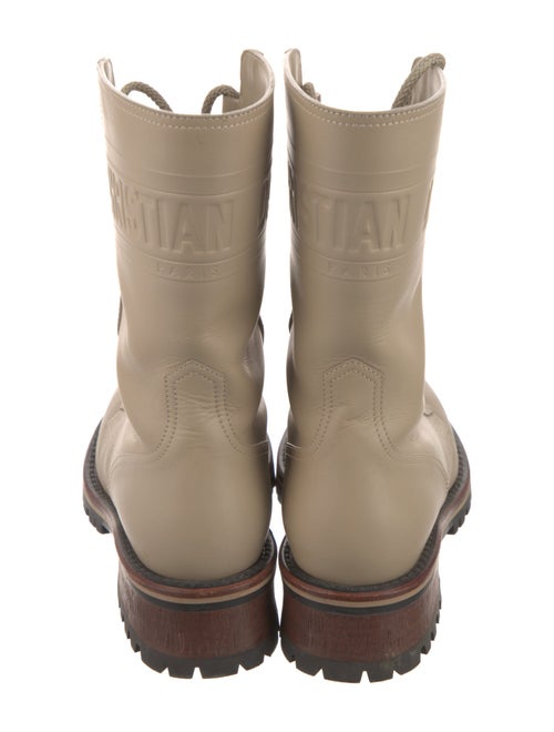 Christian Dior Leather Combat Boots
