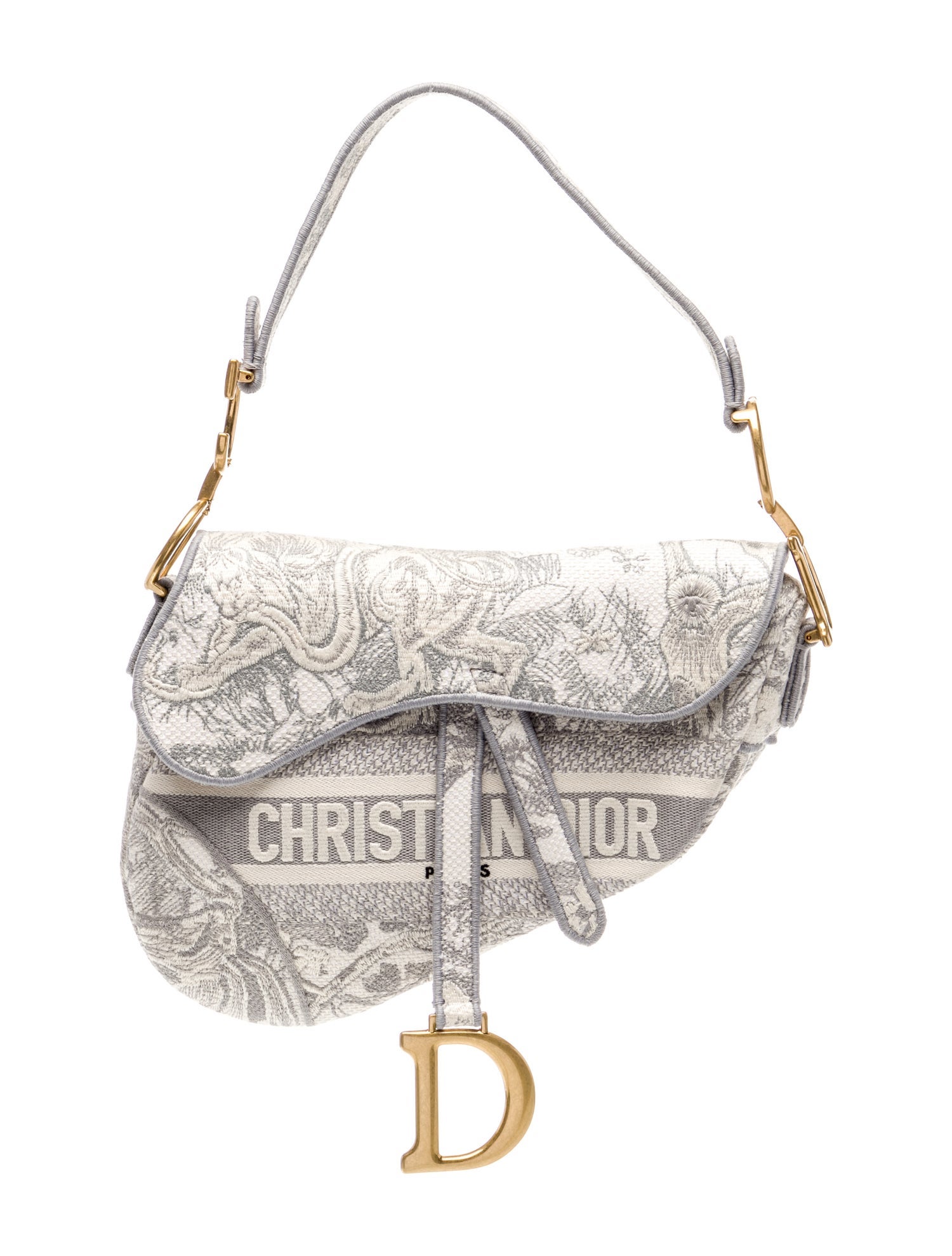 Christian Dior Canvas Saddle