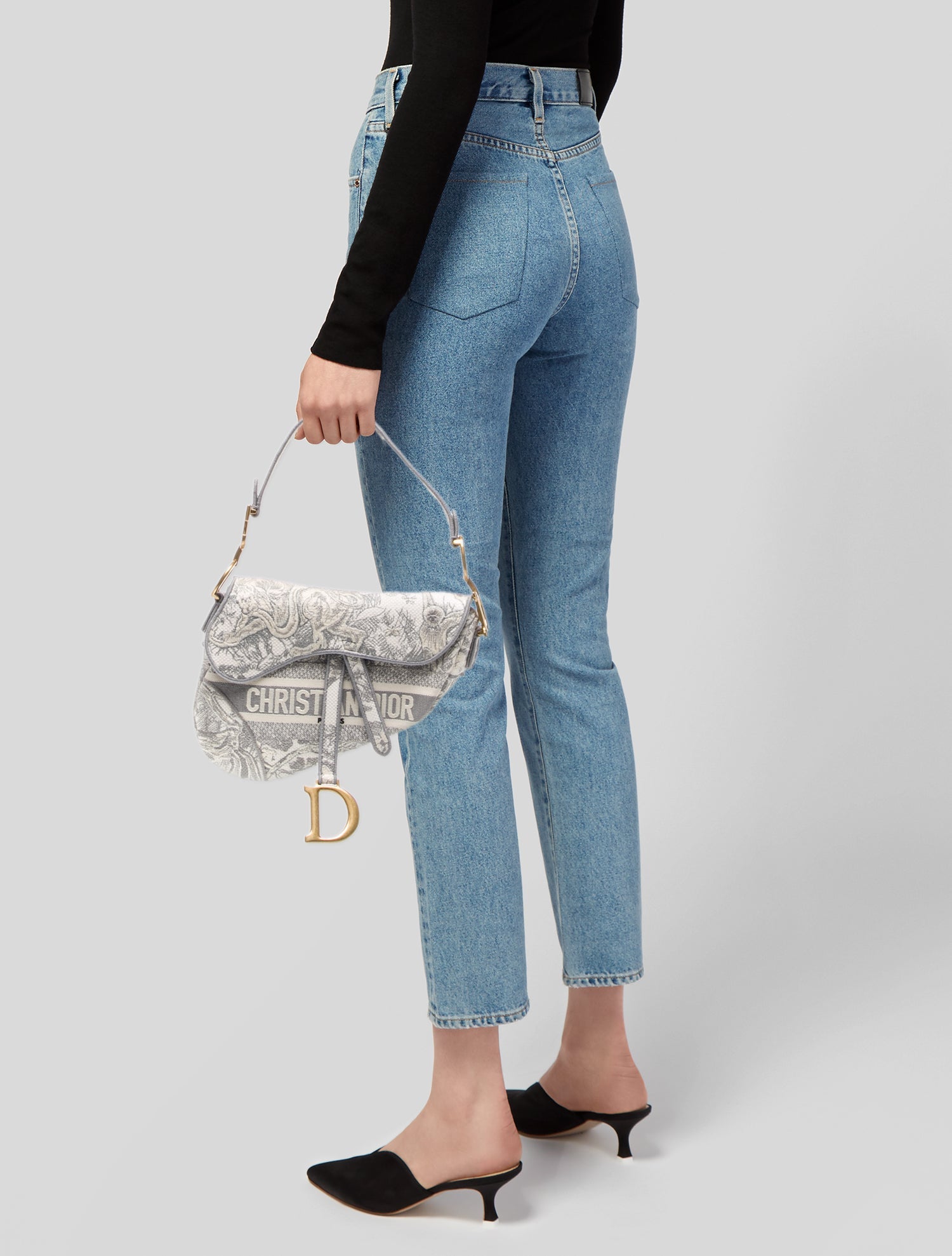 Christian Dior Canvas Saddle