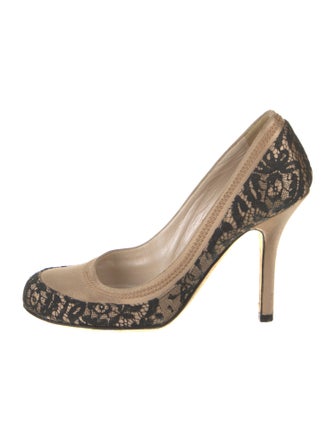 Christian Dior Lace Printed Pumps