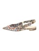 Christian Dior Tie-Dye Print Bow Accents Slingback Flats