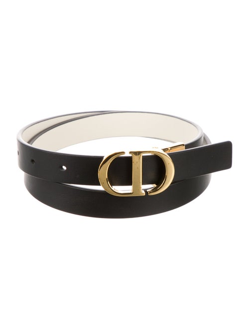Christian Dior 30 Montaigne Reversible Belt Skinny Belt
