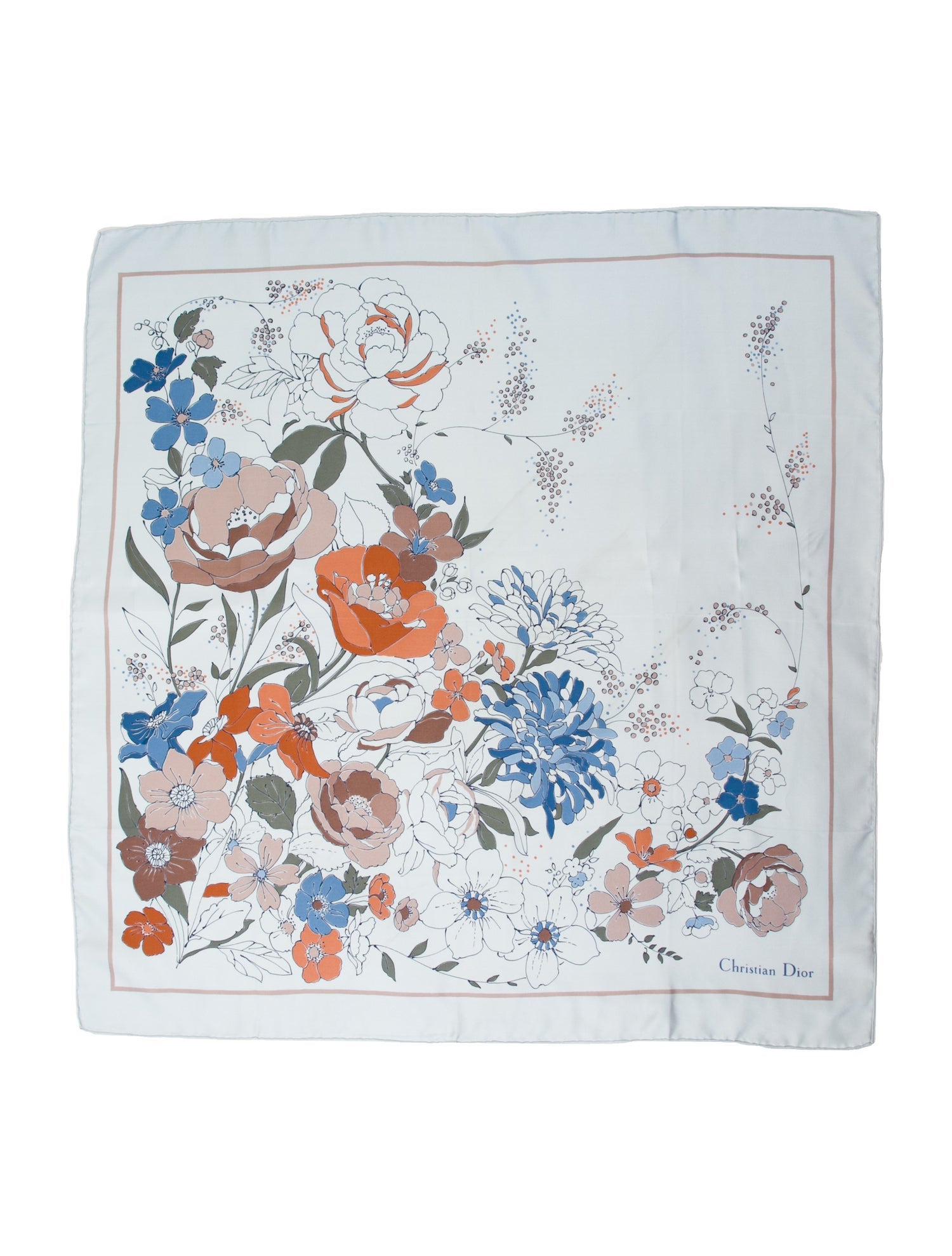 Christian Dior Silk Vintage Scarf