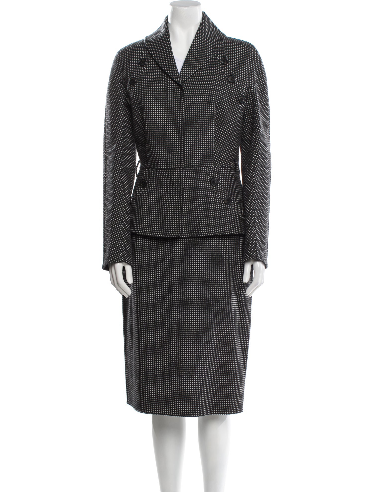 Christian Dior 2018 Virgin Wool Skirt Suit