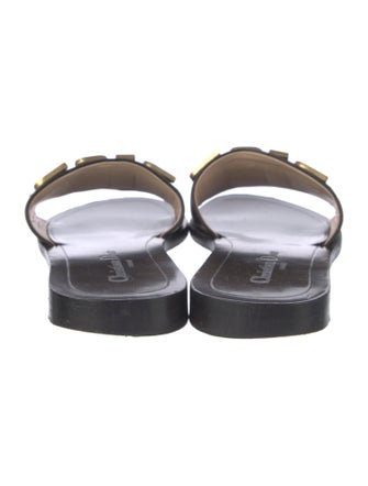 Christian Dior Leather Printed Slides