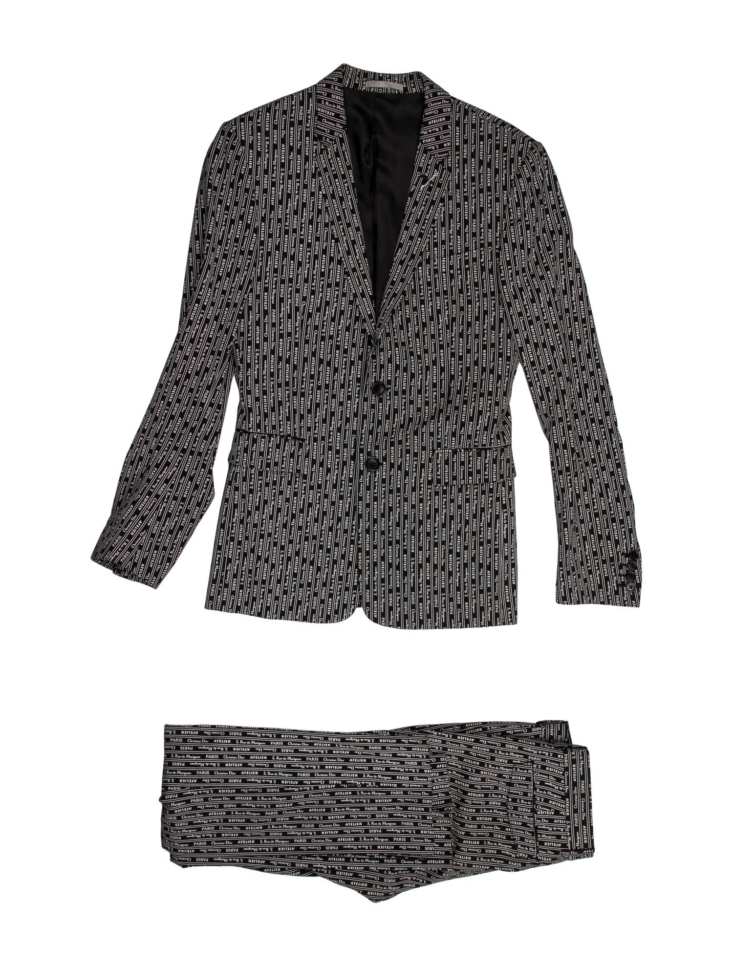 Dior Homme 2018 Signature Logo Two-Piece Suit