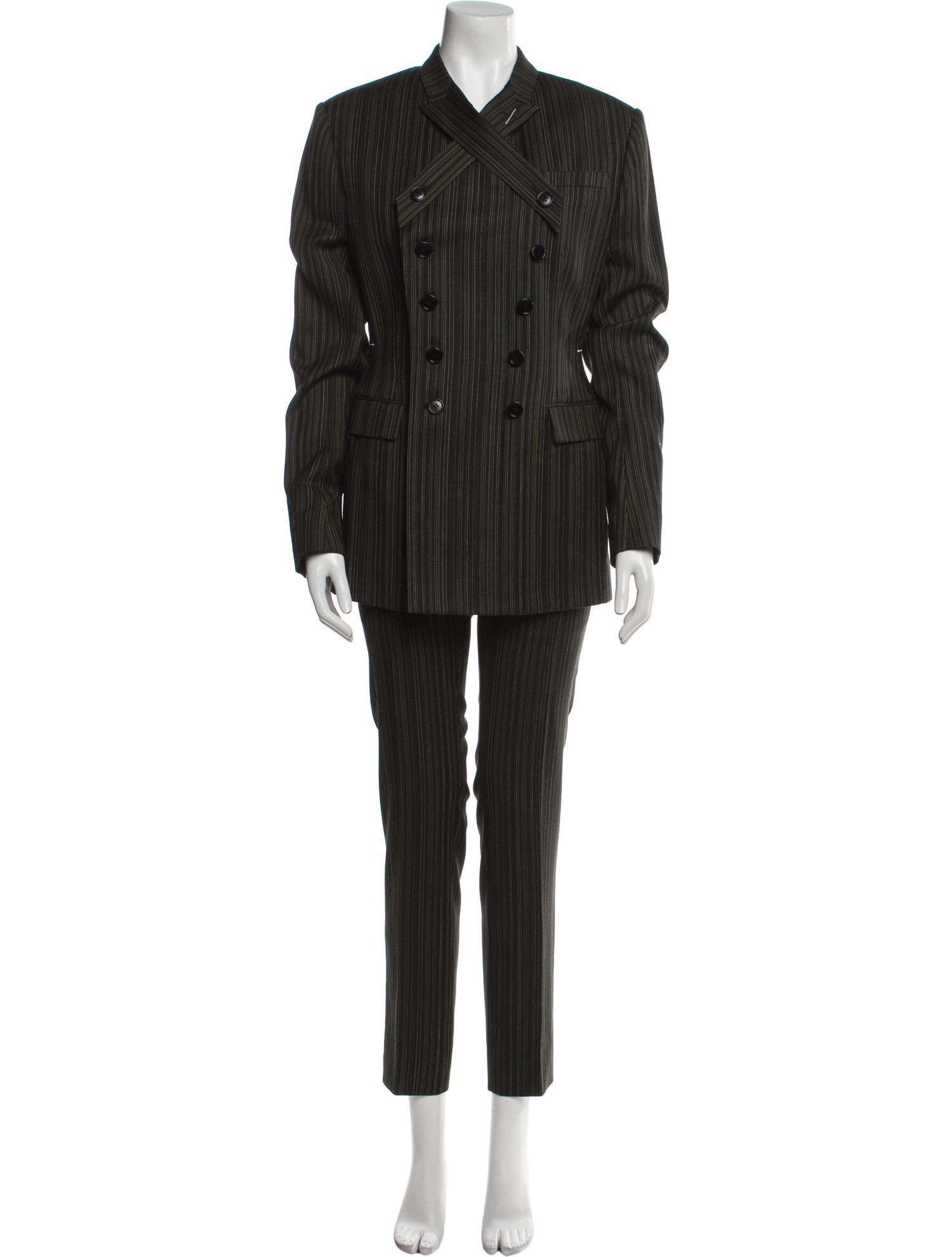 Christian Dior Virgin Wool Striped Pantsuit