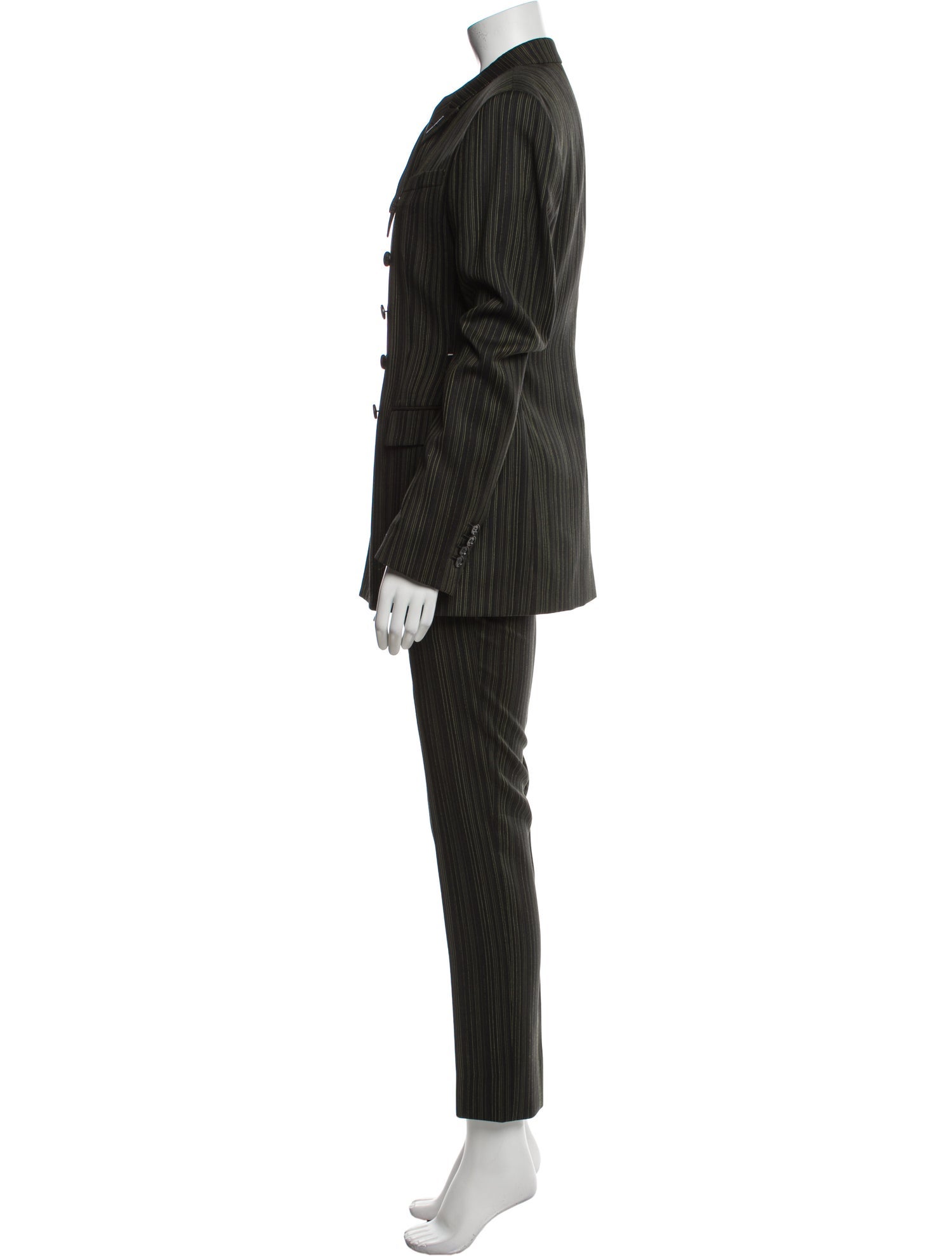 Christian Dior Virgin Wool Striped Pantsuit