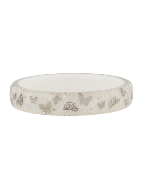 Christian Dior Resin Butterfly Motif Bangle