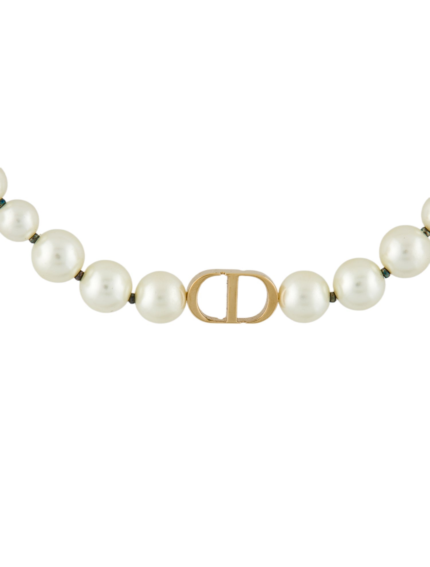 Christian Dior Faux Pearl 30 Montaigne Choker Necklace