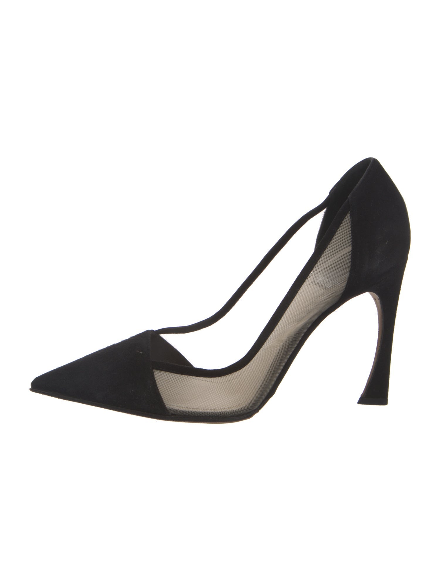 Christian Dior Suede Mesh Accents Pumps